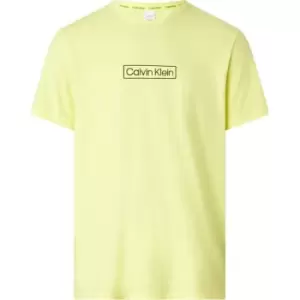 Image of Calvin Klein Short Sleeve Crew T Shirt - Yellow
