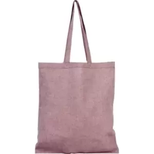 Image of Bullet Pheebs Recycled Cotton Tote Bag (One Size) (Maroon)