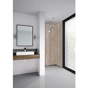 Image of Mermaid Elite Sovana Post Form Single Shower Panel - 2420 x 1200mm