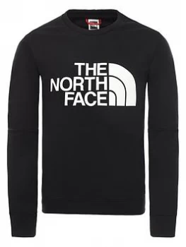 Image of Boys, The North Face Unisex Drew Peak Light Crew Neck Sweat To - Black, Size M=10-12 Years