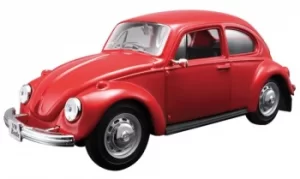 Image of MAISTO VOLKSWAGEN BEETLE 1:24 SCALE MODEL KIT RED Toy Gift Classic Car Build