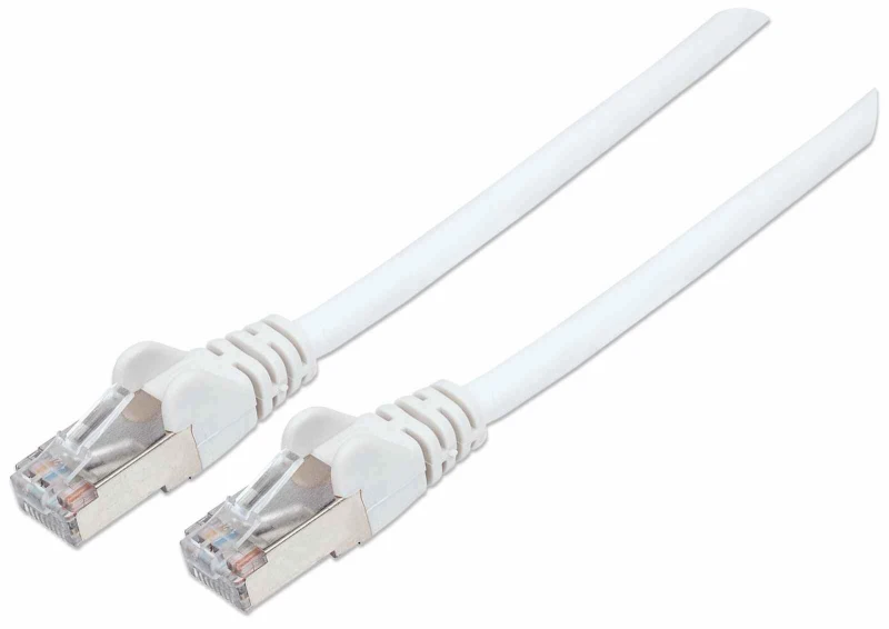 Image of Intellinet Intellinet Network Patch Cable Cat7 Cable/Cat6A Plugs 5m White Copper S/FTP LSOH / LSZH PVC RJ45 Gold Plated Contacts Snagless Booted Lifet