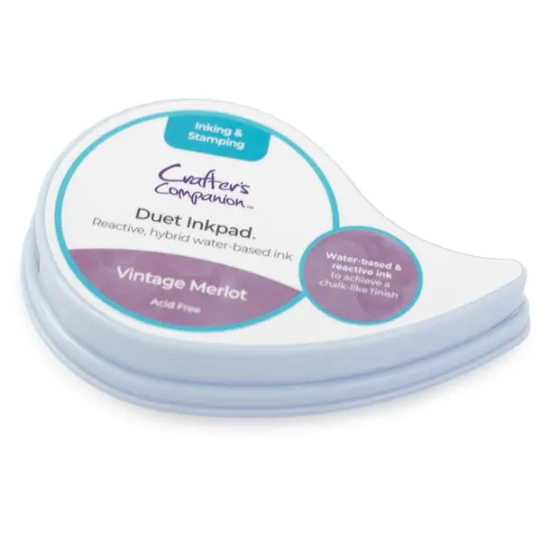 Image of Crafter's Companion Duet Hybrid Ink Pad Purple Vintage Merlot