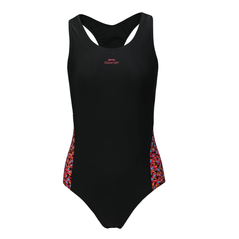 Image of Slazenger Splice Racerback Swimsuit Womens - Black 8