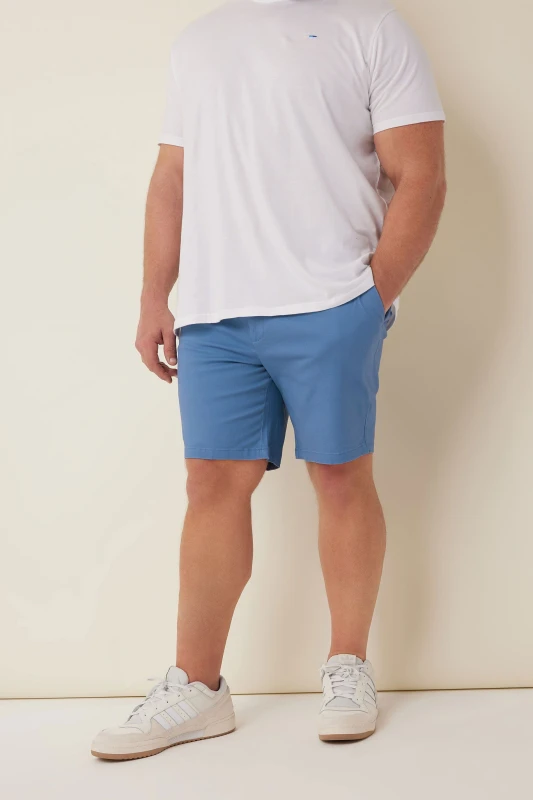 Image of BadRhino BadRhino Men Mens Chino Shorts in Blue Size: 50R Blue 50R Male 5063110343059