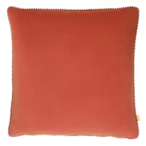 Image of Cosmo Velvet Cushion Brick, Brick / 45 x 45cm / Polyester Filled