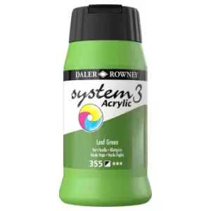 Image of Daler Rowney System 3 Acrylic Paint Leaf Green (500ml)