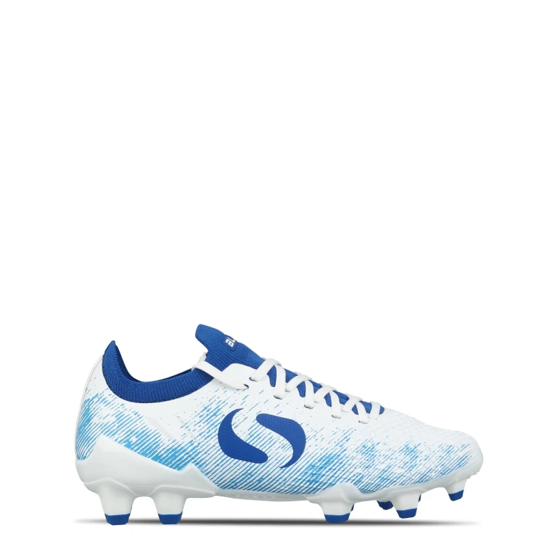 Image of Sondico Blaze Childrens FG Football Boots White/Blue male C10 (28)