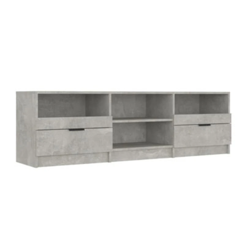 Image of vidaXL TV Cabinet Concrete Grey 150x33.5x45cm Engineered Wood, Grey 811461