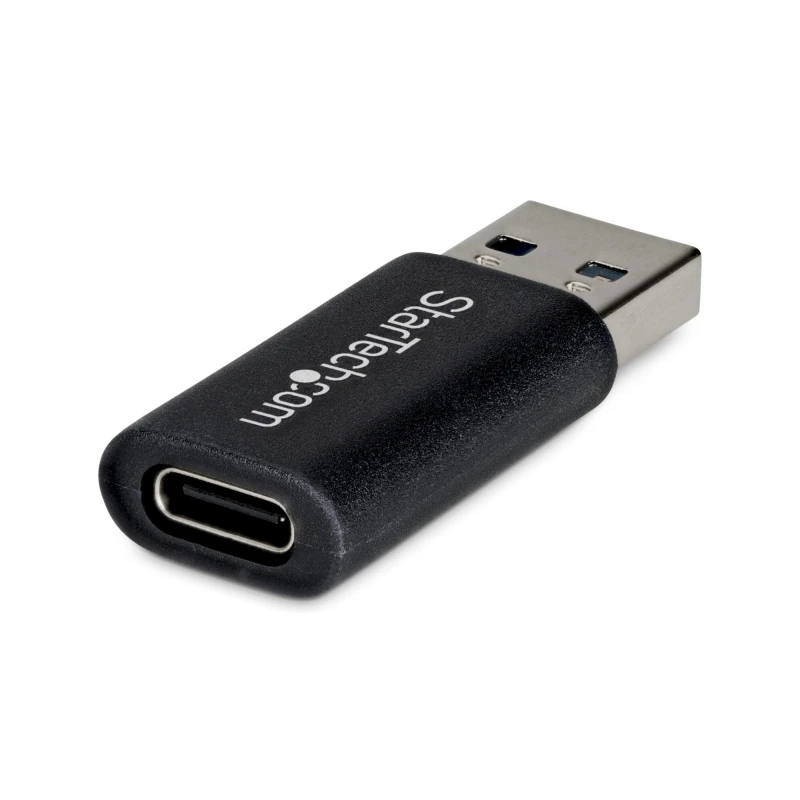 Image of StarTech.com StarTech.com USB-A to USB-C Adapter, USB-A Male to USB-C Female Converter, USB 10Gbps, 5V 900mA, USB to USB C Adapter for USB-A Chargers/