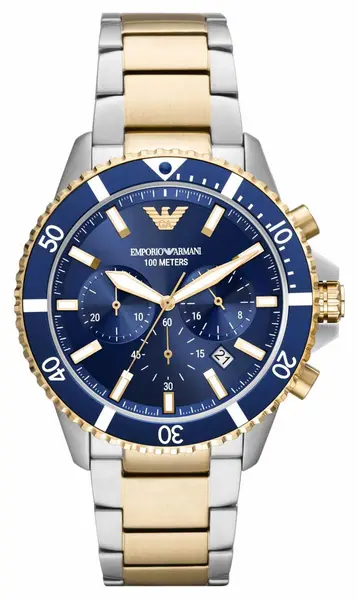 Image of Emporio Armani AR11362 Mens Blue Chronograph Dial Two Watch