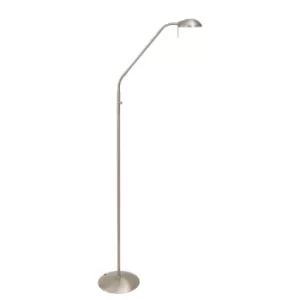 Image of Biron Reading Lamp Steel Brushed, Glass Matt