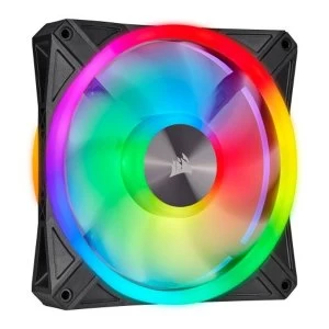 Image of Corsair iCUE QL140 14cm PWM RGB Case Fan, 34 ARGB LEDs, Hydraulic Bearing