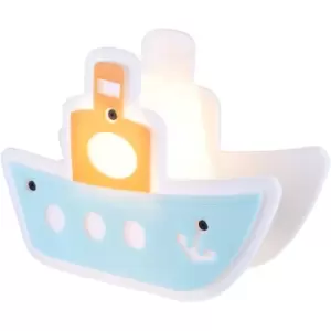 Image of Glow Boat Table Lamp LED Children's Bedside Lighting - Multicolour - Litecraft