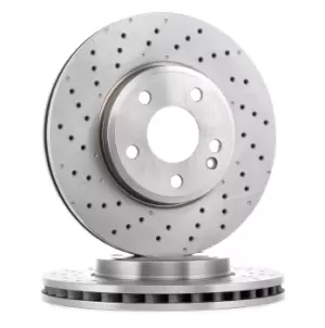 Image of RIDEX Brake disc MERCEDES-BENZ 82B0750 2464212512,246421251207,A2464212512 Brake rotor,Brake discs,Brake rotors A246421251207