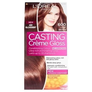 Image of Casting Creme Gloss 600 Light Brown Semi Permanent Hair Dye Brunette