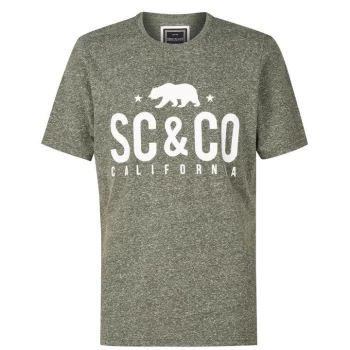 Image of SoulCal Textured Flecked T Shirt - Khaki
