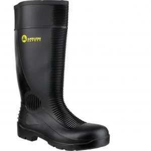 Image of Amblers Safety FS100 Construction Safety Wellington Black Size 9