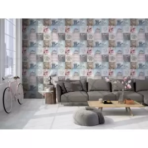 Image of Muriva Lazy Days Wallpaper, Multi-coloured