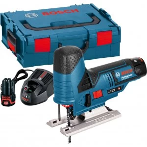 Image of Bosch GST 12 V-LI 12v Cordless Jigsaw 2 x 2ah Li-ion Charger Case