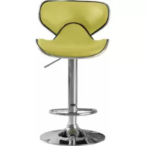 Image of Polsode Bar Stool PU Chrome & Lime (2s)