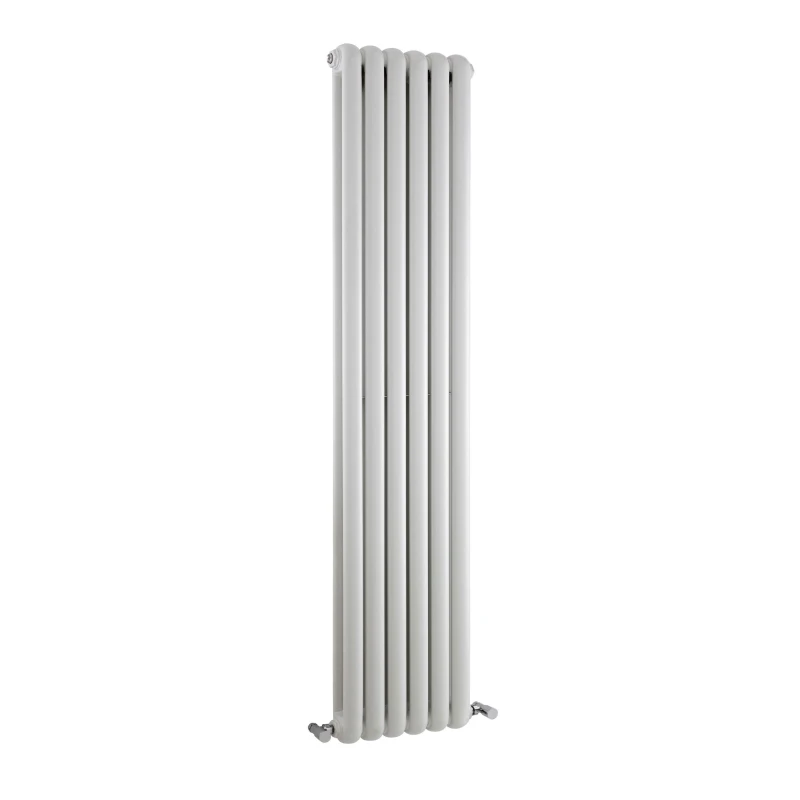 Image of Balterley Aspire Vertical Double Panel Radiator, 1500mm x 383mm - Gloss White White Unisex