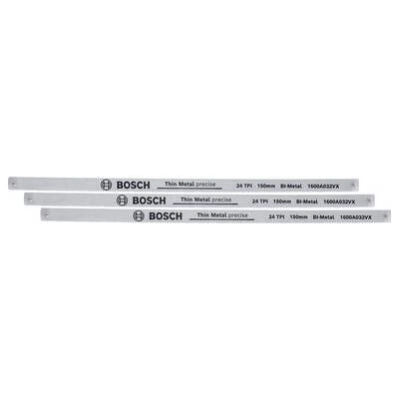 Image of Bosch Home and Garden Bosch Home and Garden 1600A032UL Hand tools Ironing saw blades 150 mm 24 TPI 3 pieces Saw blade length 150 mm 1600A032UL