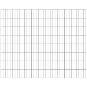 Image of 2D Garden Fence Panel 2.008x1.63 m Silver Vidaxl Silver