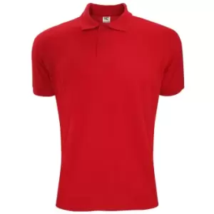 Image of SG Mens Polycotton Short Sleeve Polo Shirt (3XL) (Red)