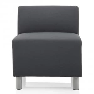 Image of Trexus Melia Straight Back Sofa Fabric Grey Ref BR000218