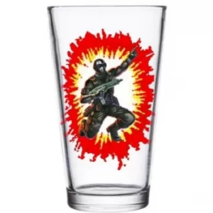 Image of G.I. Joe Pint Glass Snake Eyes