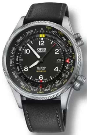 Image of Oris Watch Big Crown ProPilot Altimeter Meters Leather