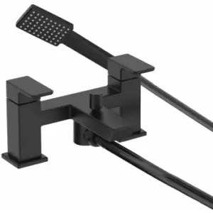 Image of Bristan - Cobalt Bath Shower Mixer Tap Pillar Mounted - Black