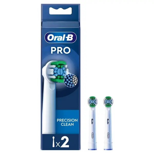 Image of Oral B Pro Precision Clean Electric Toothbrush Replacement Heads 2Pcs
