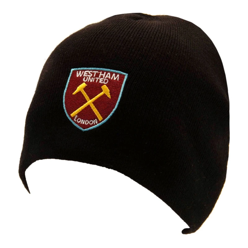 Image of West Ham United FC West Ham United FC Men Beanie in Black One Size Male 5063425955893
