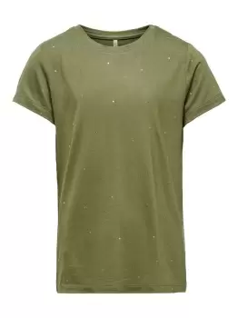 Image of ONLY Dotted Top Women Green