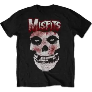 Image of Misfits - Blood Drip Skull Unisex XX-Large T-Shirt - Black