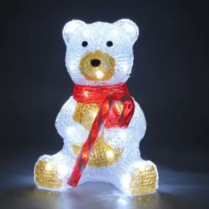 Image of LED Christmas Figure Sitting Teddy Acryl