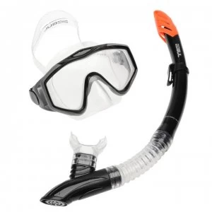 Image of Gul Thresher 30 Mask and Snorkel Set Adults - Black