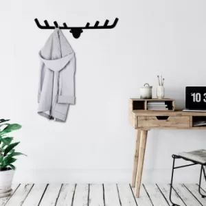 Image of Antler Black Metal Wall Hook