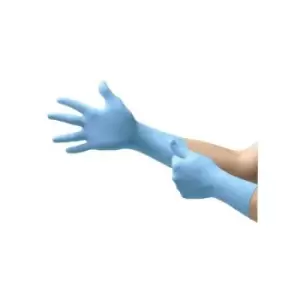 Image of 93-163 NITRILE P/F GLOVES Blue SZ.7.5-8 (BOX-50)
