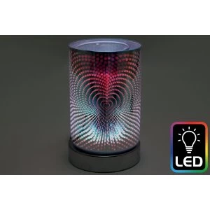 Image of Heart LED Oil Burner (UK Plug)
