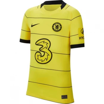 Image of Nike Chelsea Away Shirt 2021 2022 Junior - Yellow