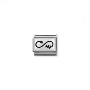 Image of Classic Silver Infinity with Arrow Link 330109/39