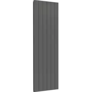 Image of Towelrads Ascot Double Anthracite Vertical Aluminium Designer Radiator - 180 X 61Cm