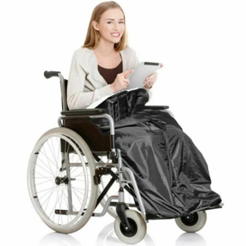 Image of Wheelchair Cozy Wrap Waterproof Fleece Blanket Throw Travel Lined Cosy Leg Cover