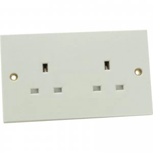 Image of Smj 2 Gang 13Amp Unswitched Socket 240v