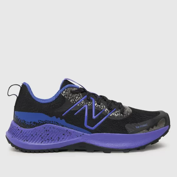 Image of New Balance Black & purple nitrel v5 Girls Youth Trainers