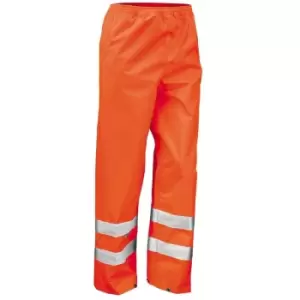 Image of Result - Mens Hi-Vis Trousers / Pants (Pack of 2) (l-xl) (Hi Vis Orange) - Hi Vis Orange