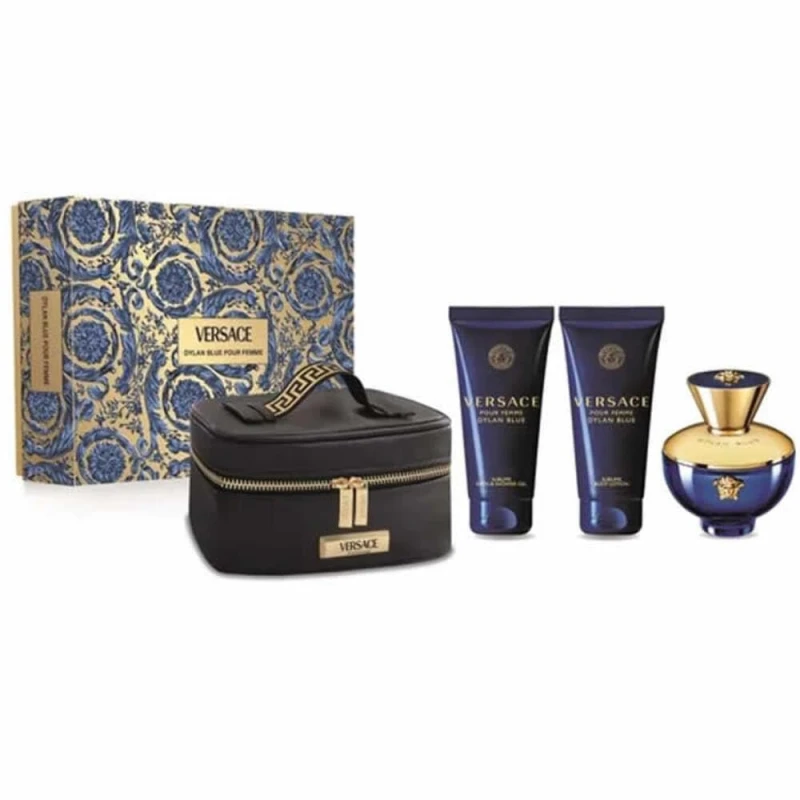 Image of Versace Pour Femme Dylan Blue Gift Set 100ml Eau de Parfum + 100ml Shower Gel + 100ml Body Lotion